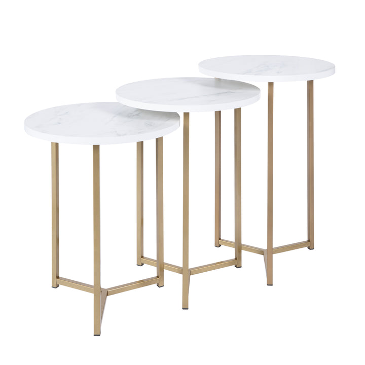 Mallorca Nesting Side Tables (Set of 3) - Gold